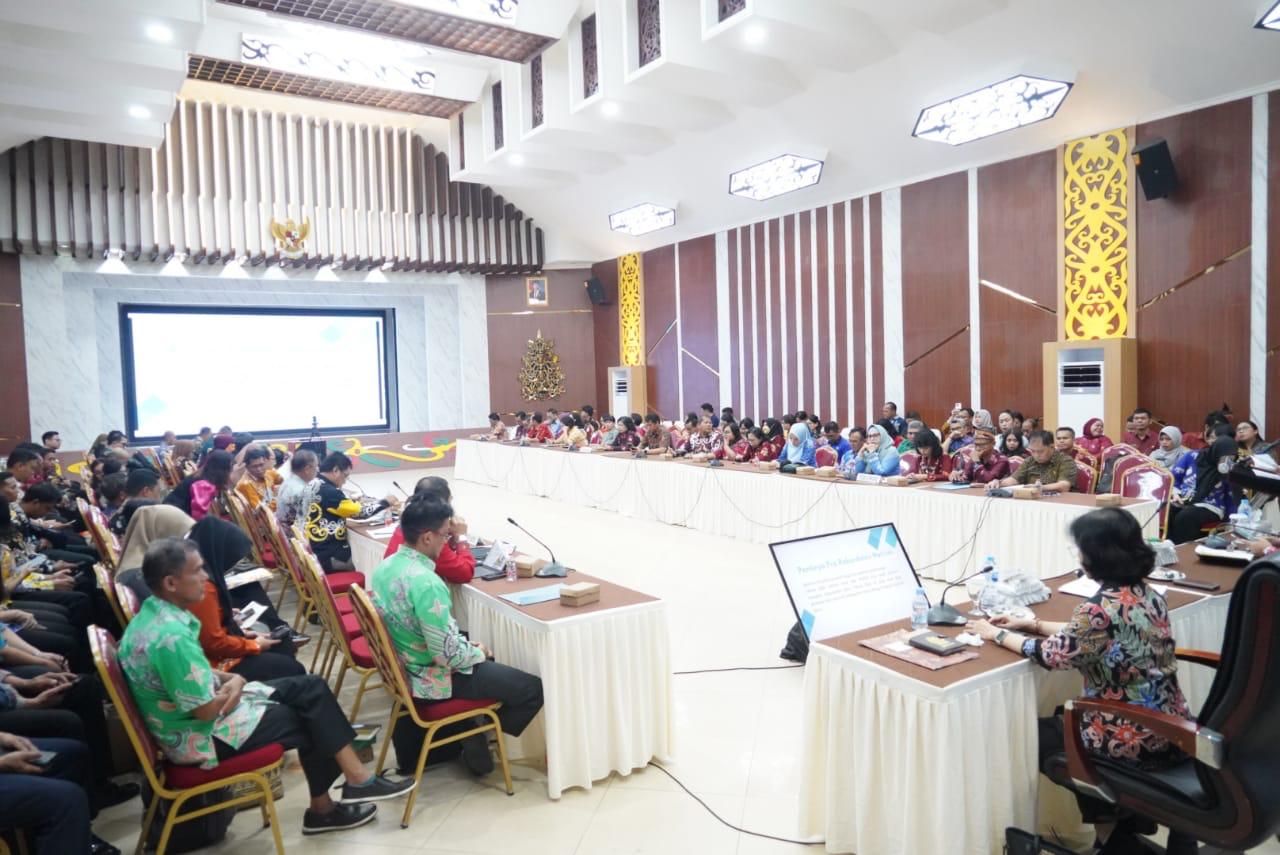 Asisten Ekbang Sri Widanarni Pimpin Pra Rakor Pengendalian dan Evaluasi Pelaksanaan Rencana Pembangunan Daerah Prov. Kalteng Triwulan I