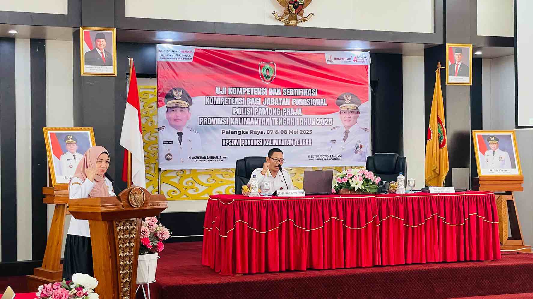 BPSDM Prov. Kalteng Resmi Buka Uji Kompetensi dan Sertifikasi Kompetensi Jabatan Fungsional Polisi Pamong Praja