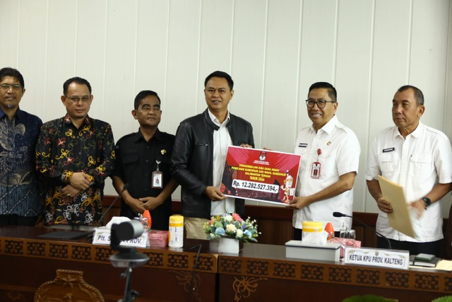 Pemprov Kalteng Bersama KPU Prov. Kalteng Gelar Acara Pengembalian Sisa Dana Hibah Pilkada 2024