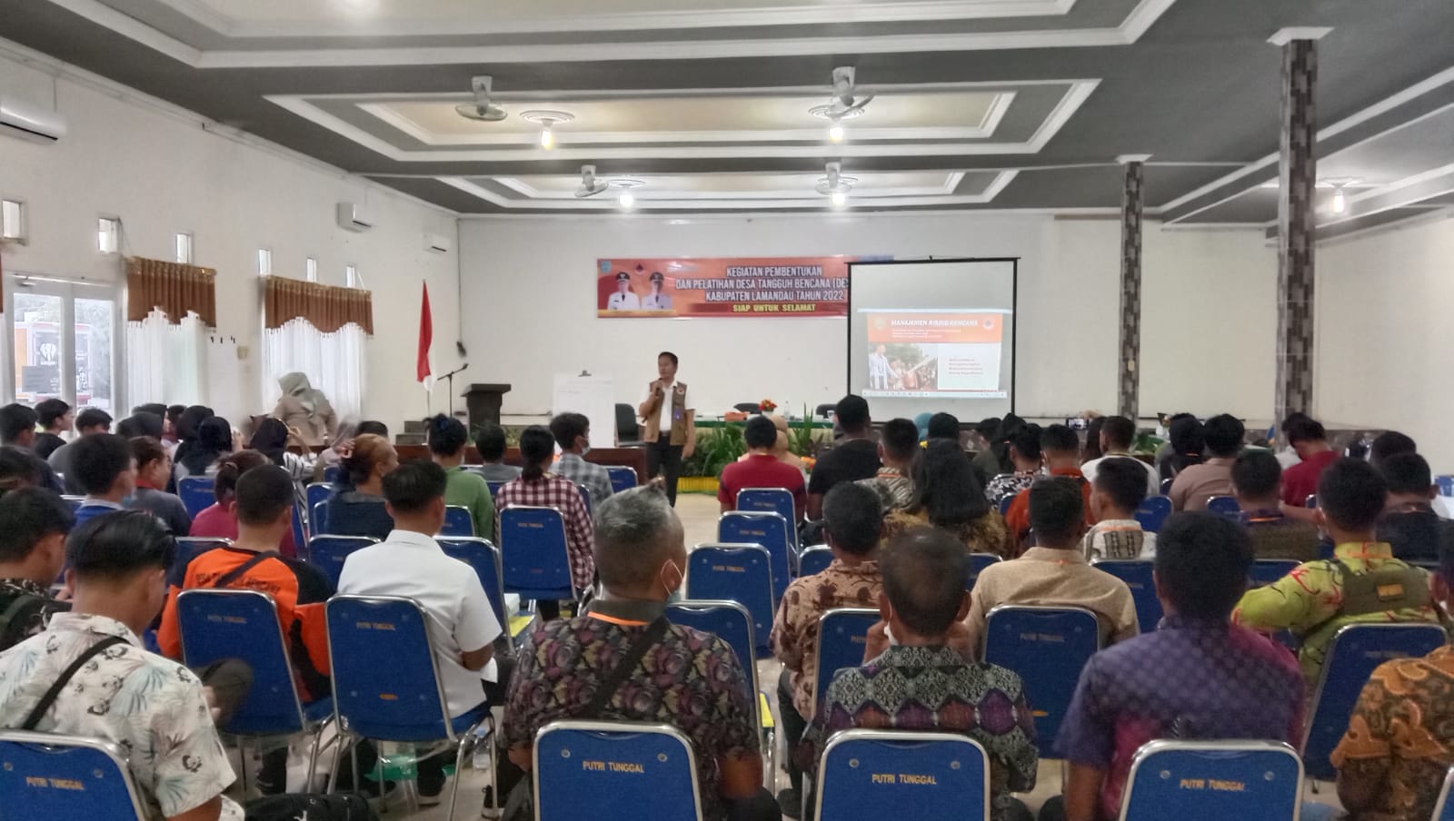 Pemkab Lamandau Melalui BPBD Lakukan Pembentukan Dan Pelatihan Desa Tangguh Bencana