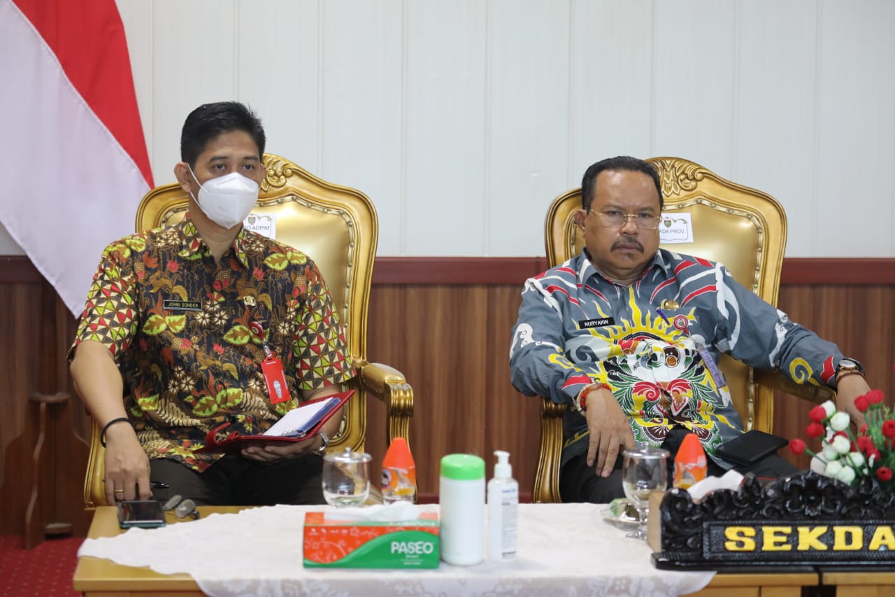 Sekda Kalteng Nuryakin Hadiri Rakor Penyerahan Bantuan Kemasyarakatan Presiden Berupa Sapi Kepada Seluruh Pemprov Di Indonesia