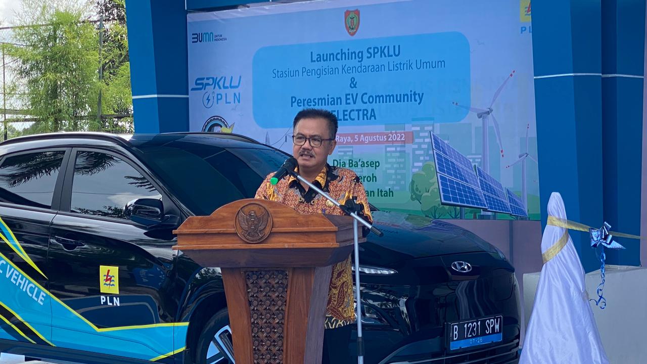 Launching SPKLU Pertama Di Kalteng Dan Peresmian Electric Vehicle Community ELECTRA