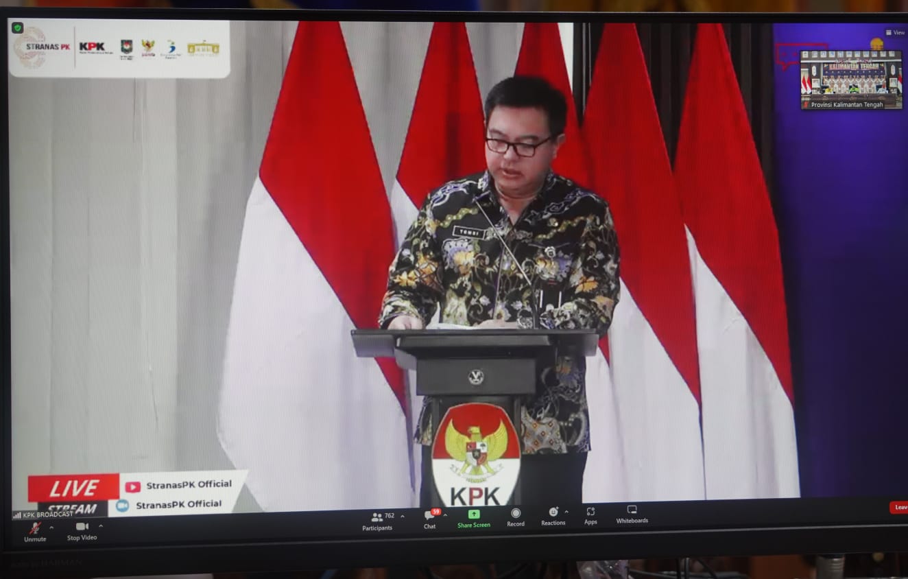 Wagub Kalteng Edy Pratowo Hadiri Secara Virtual Bincang Stranas PK