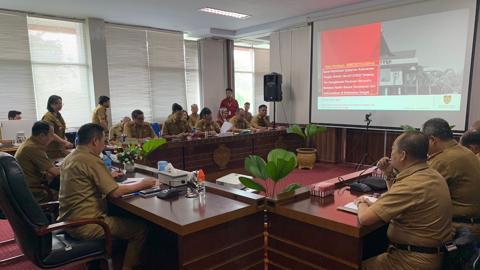 DPMPTSP Prov. Kalteng Gelar Rakor Pengawasan Perizinan Berusaha Berbasis Risiko Secara Terintegrasi dan Terkoordinasi di Kalteng