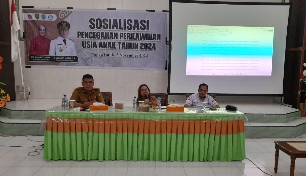 DP3APPKB Prov. Kalteng Gelar Sosialisasi Pencegahan Pernikahan Usia Anak