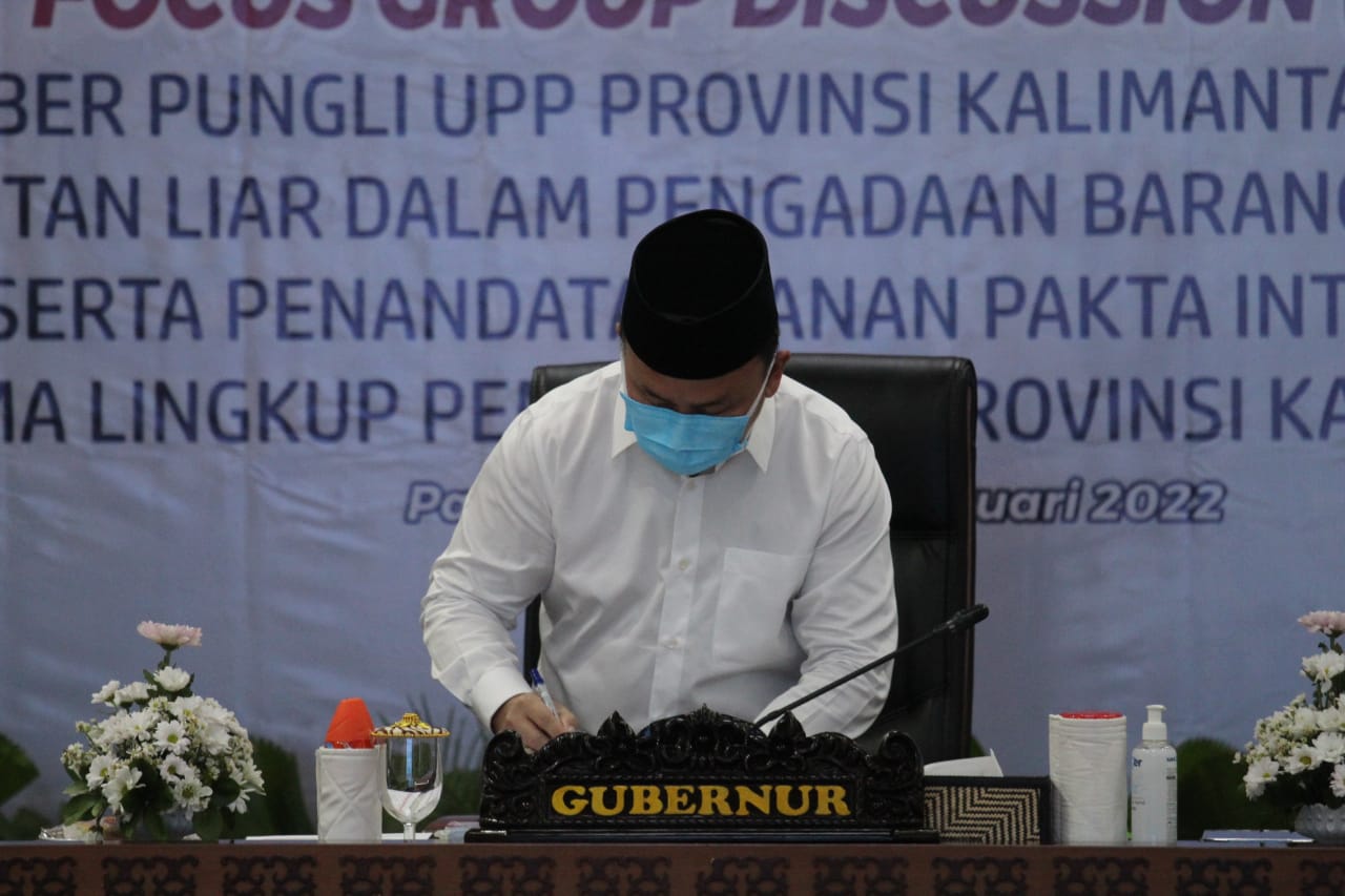 Gubernur Sugianto Sabran : Pungutan Liar Di Lingkungan Pemprov Kalteng Harus Dicegah