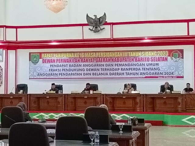 Lima fraksi DPRD Barsel setujui raperda APBD 2024 dibahas lebih lanjut