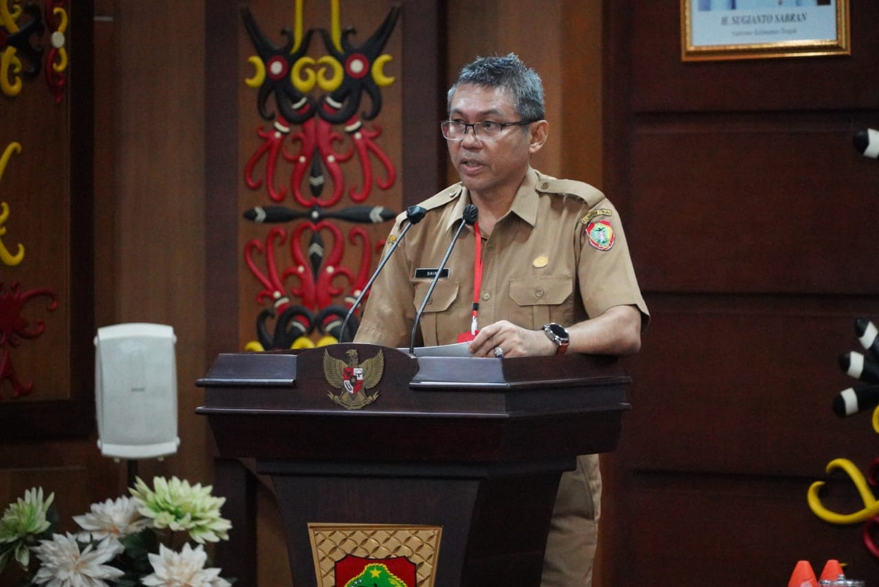 Plh. Sahli Gubernur Pemkumpol Akhmad Husain Buka Rakor Jajaran Kesbangpol Se-Kalteng