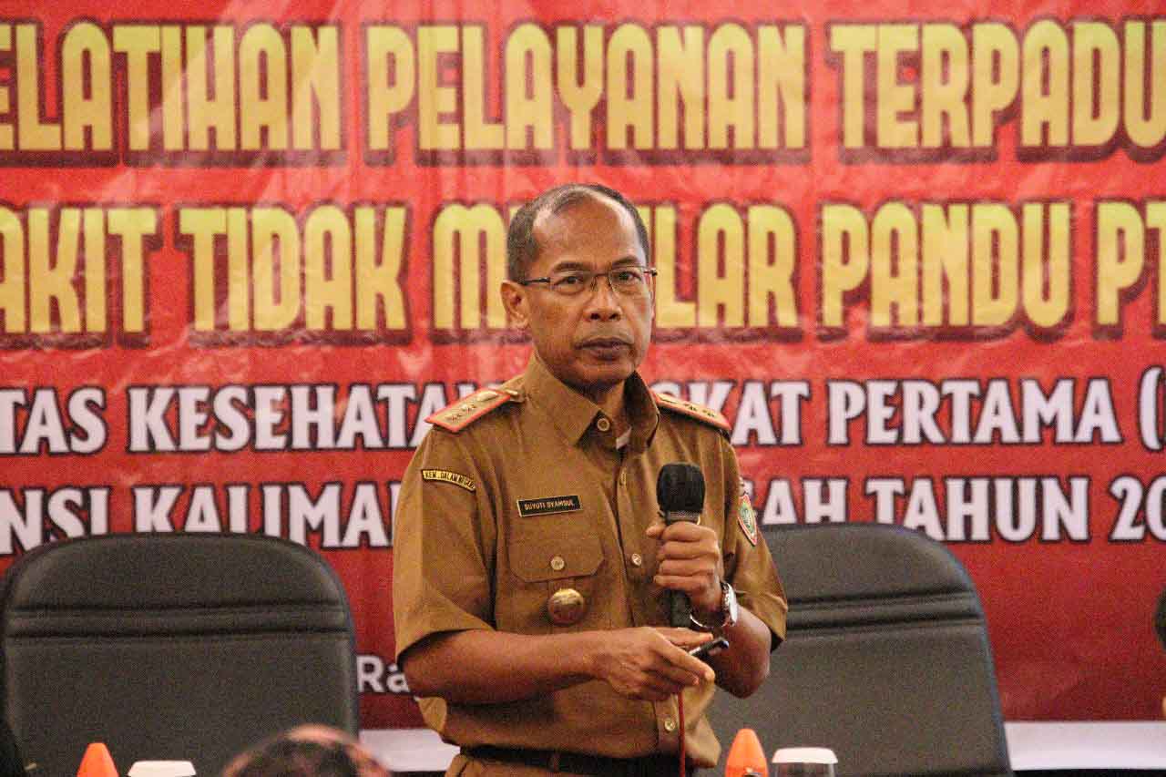 Dinkes Prov. Kalteng Melalui Bidang Pencegahan dan Pengendalian Penyakit Gelar Pelatihan Pelayanan Terpadu PTM di Fasilitas Kesehatan Tingkat Pertama