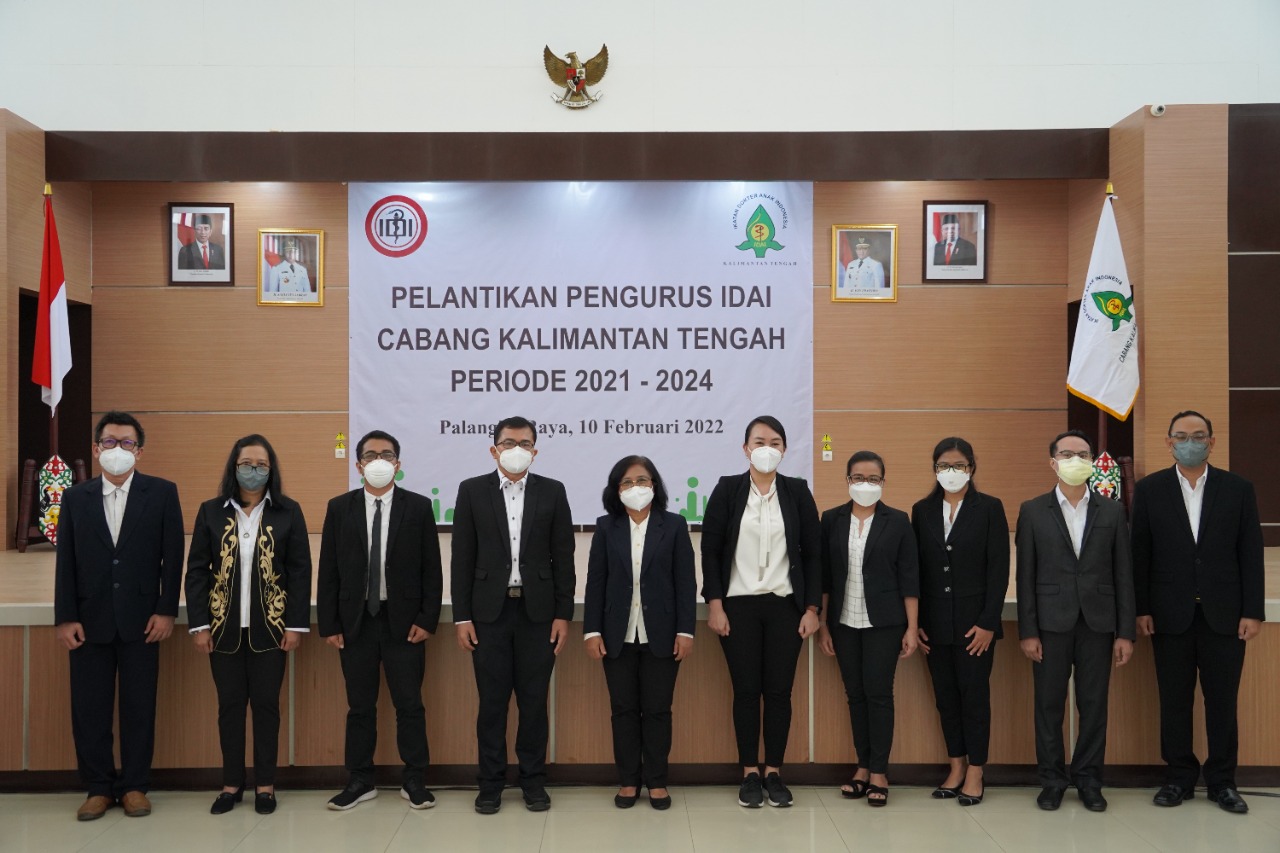 Pengurus IDAI Cabang Kalteng Masa Bakti 2021-2024 Resmi Dilantik