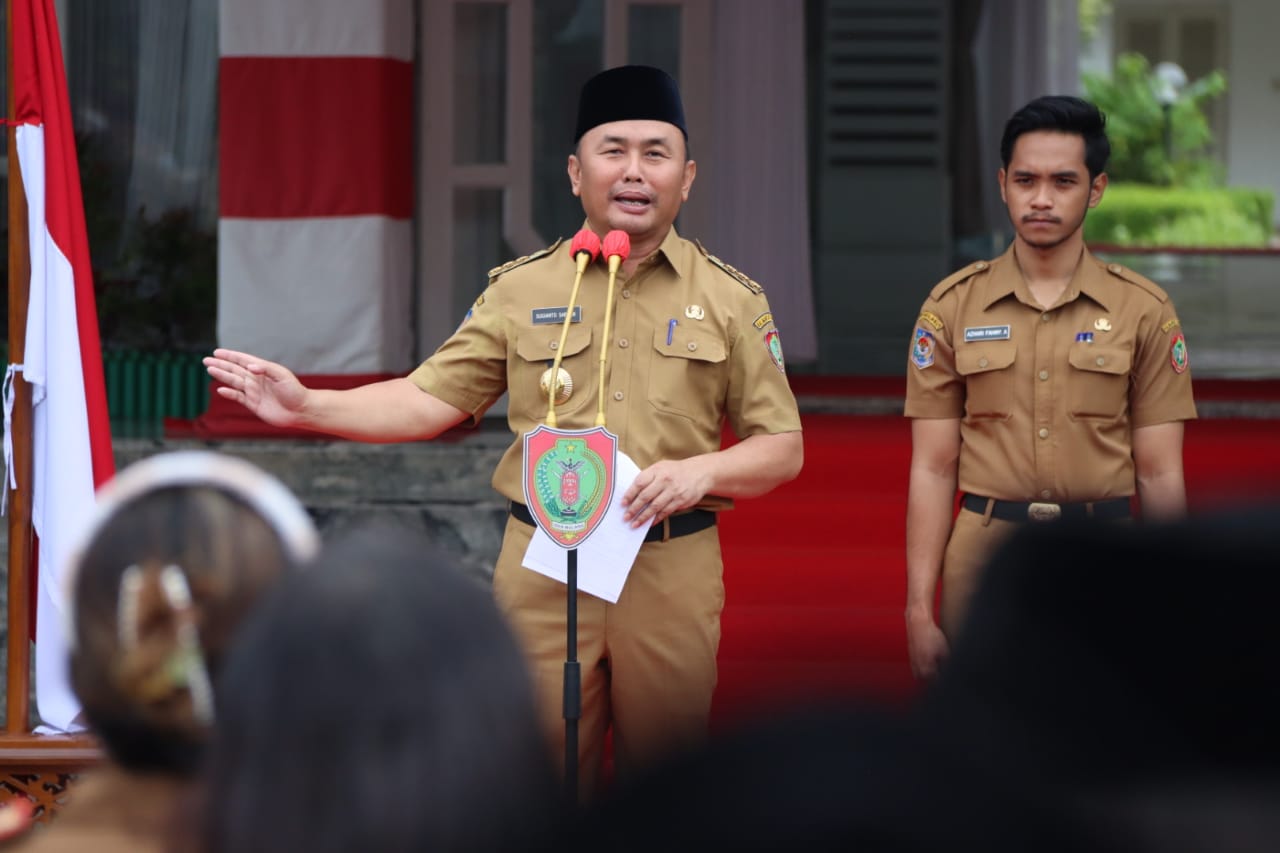 Gubernur Sugianto Sabran Lantik 123 Orang Pejabat Administrator Dan Pengawas Lingkup Pemprov Kalteng