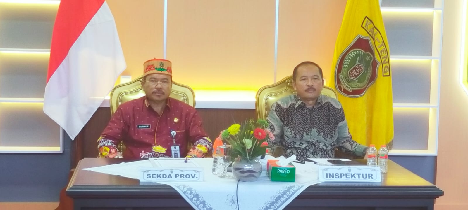 Sekda Prov. Kalteng Ikuti Kegiatan Penandatanganan Komitmen Aksi Stranas PK Tahun 2023 – 2024