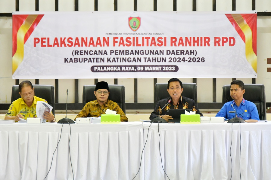 Bappedalitbang Prov. Kalteng Gelar Fasilitasi Rancangan Akhir RPD Kab. Katingan Tahun 2024-2026