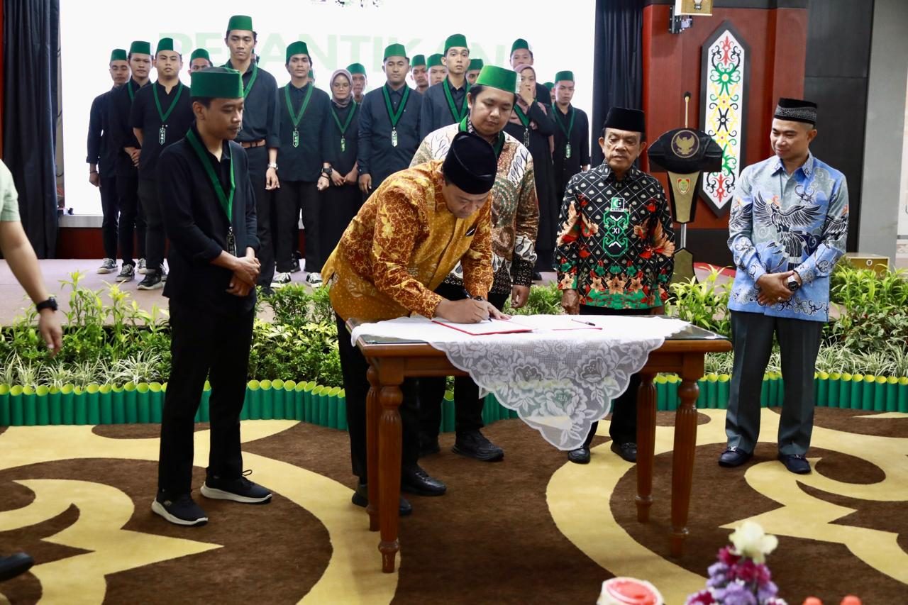 Kadis PMD Prov. Kalteng Hadiri Pelantikan Pengurus Badan Koordinasi Himpunan Mahasiswa Islam Kalteng