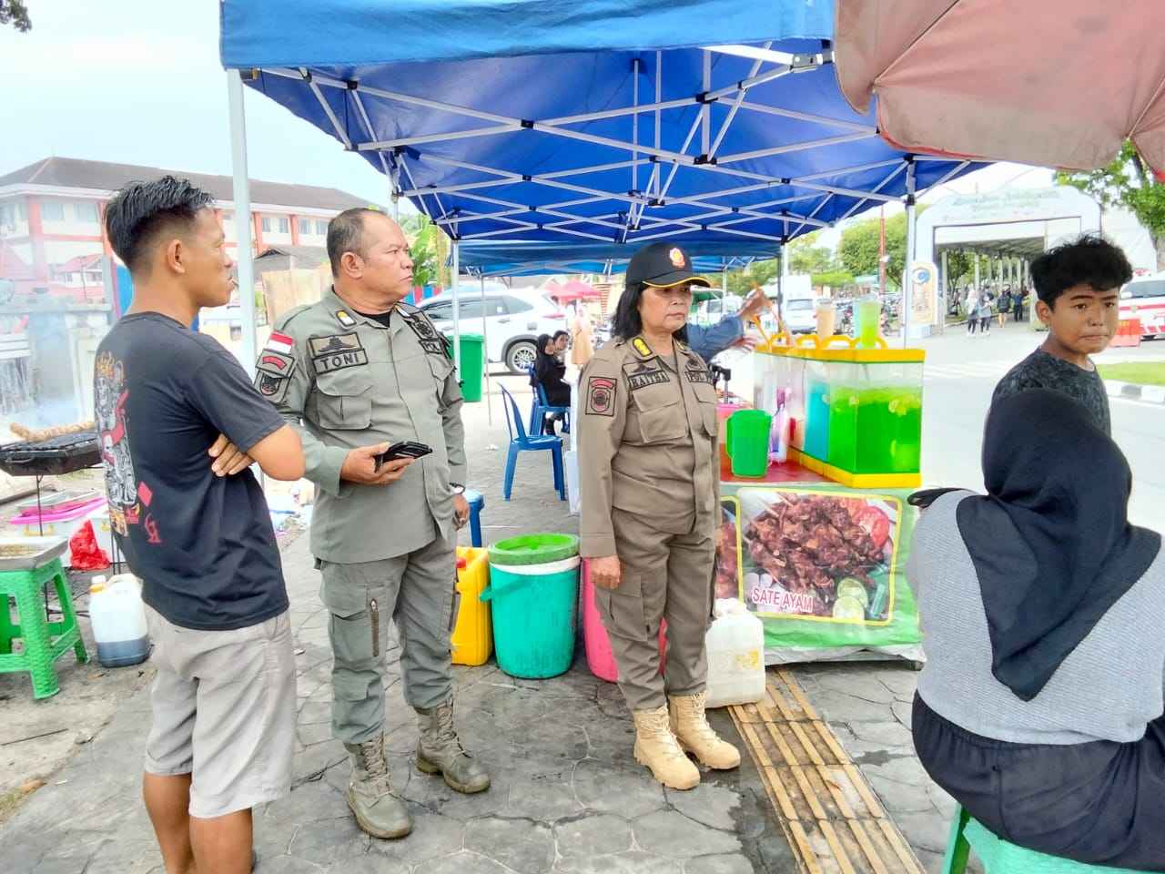 Satpol PP Prov. Kalteng Laksanakan Pengamanan Kegiatan Gerakan Pembagian 1.000 Takjil