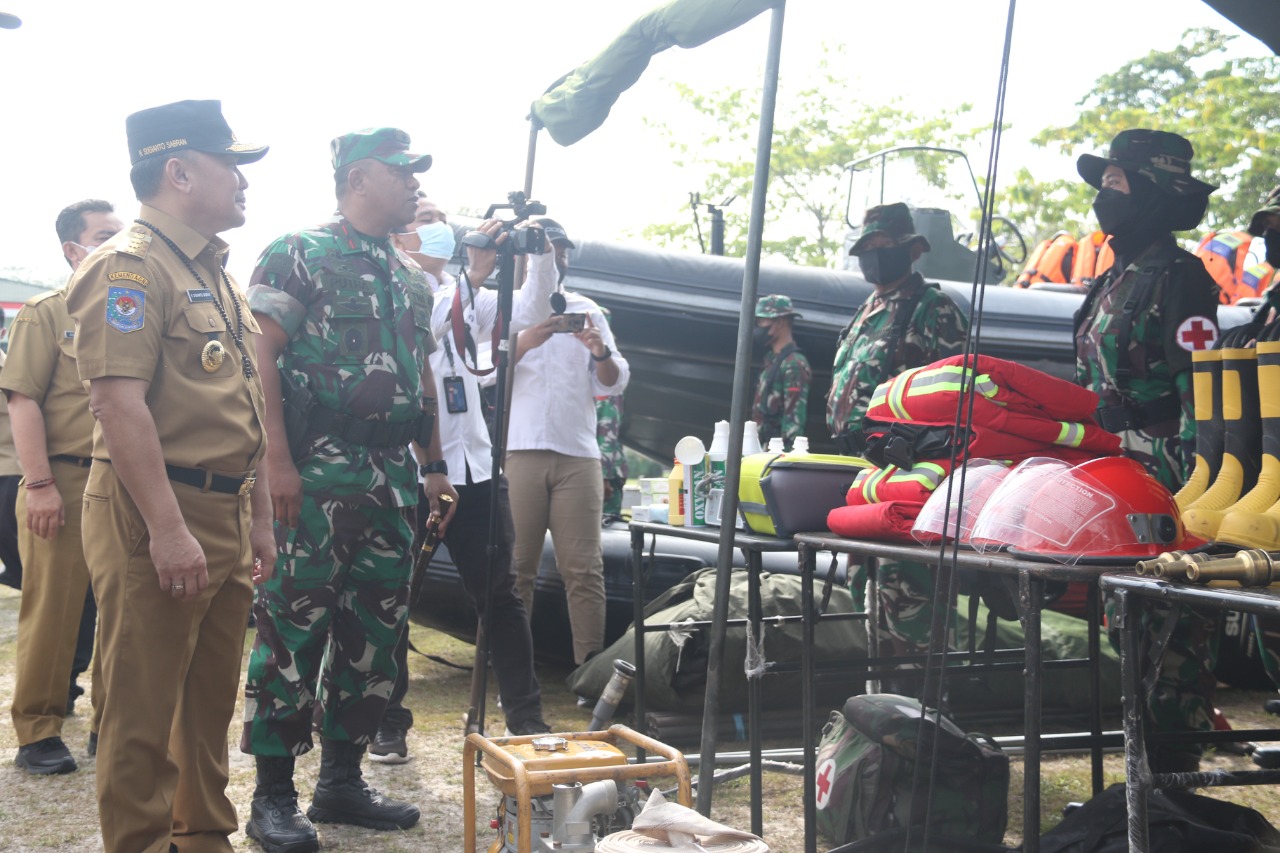 Gubernur Kalteng Sugianto Sabran Pimpin Apel Gelar Personil Dan Materil Untuk Kesiapan Hadapi Karhutla Tahun 2022