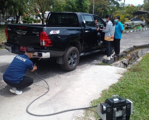 DLH Melalui Unit Pelaksana Teknis Laboratorium Lingkungan Telah Memiliki Alat Uji Emisi Kendaraan Bermotor