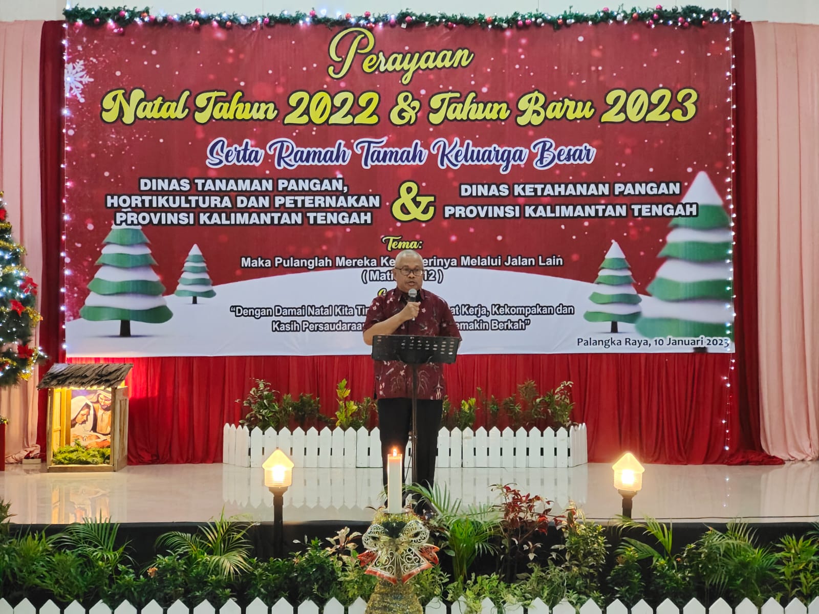 Dinas TPHP Bersama Dinas Hanpang Prov. Kalteng Gelar Perayaan Natal 2022 dan Tahun Baru 2023