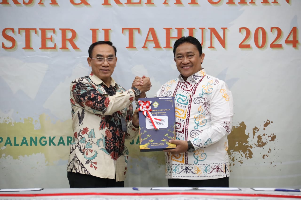 Wagub Kalteng Edy Pratowo Hadiri Penyerahan LHP Kinerja dan Kepatuhan Semester II Tahun 2024