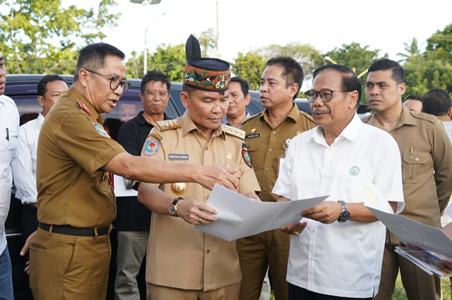 Gubernur Kalteng Agustiar Sabran Tinjau Lokasi Gereja Kalimantan Evangelis Maranatha