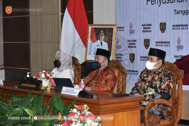 Bupati Dan Wabup Kobar Dampingi Gubernur Buka Musrenbang RKPD Prov. Kalteng Tahun 2023