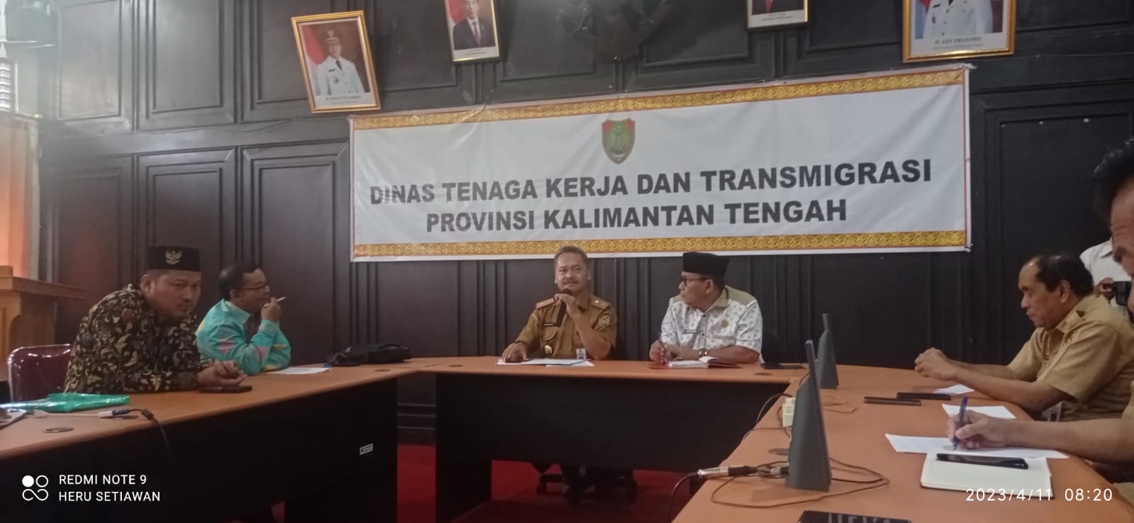 Kepala Disnakertrans Prov. Kalteng Terima Langsung Kunjungan DPRD Kabupaten Kotawaringin Barat