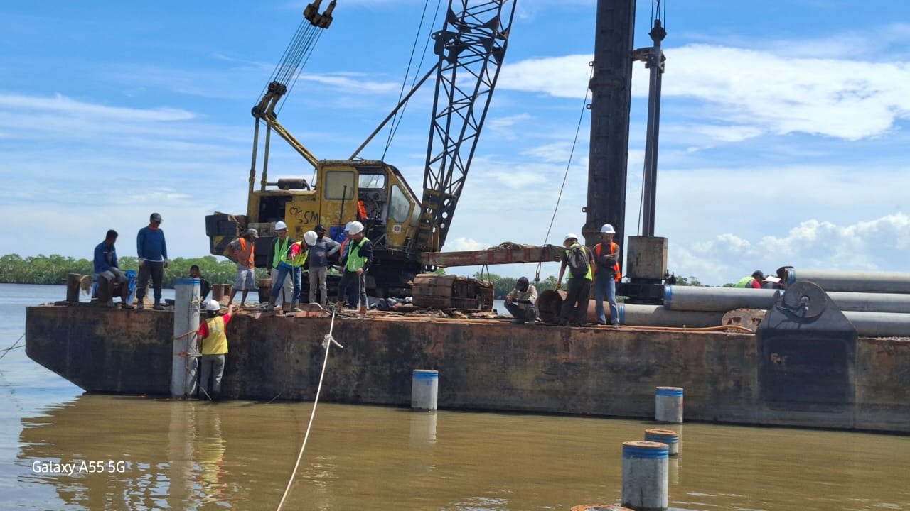 Pemprov Kalteng Laksanakan PDA Test Pembangunan Dermaga Pelabuhan Perikanan Kuala Jelai