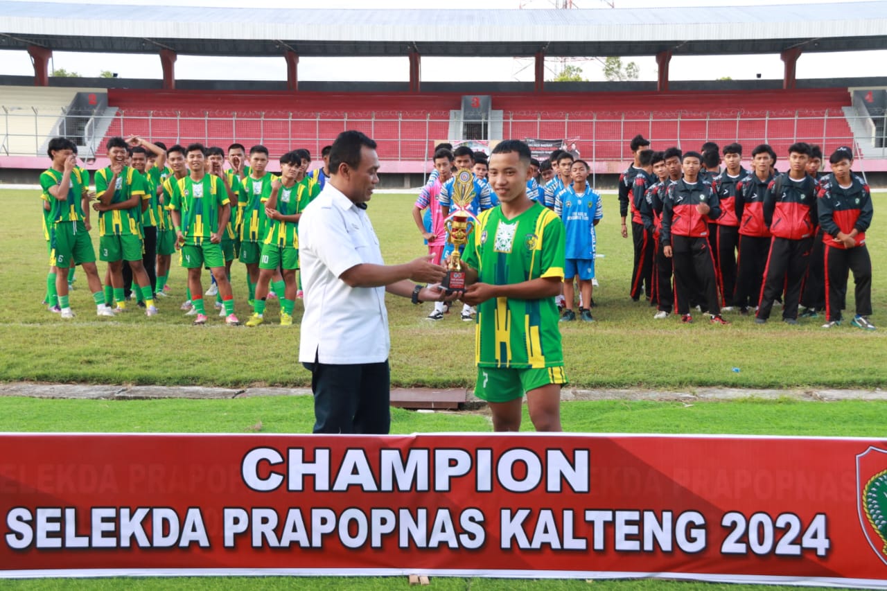 Kepala Bidang Pembudayaan Olahraga Dispora Prov Kalteng Riviko Tutup Selekda Pra Popnas Tahun 2024