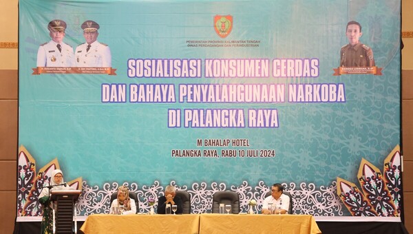 Dinas Dagperin Prov. Kalteng Gelar Sosialisasi Konsumen Cerdas dan Bahaya Penyalahgunaan Narkoba