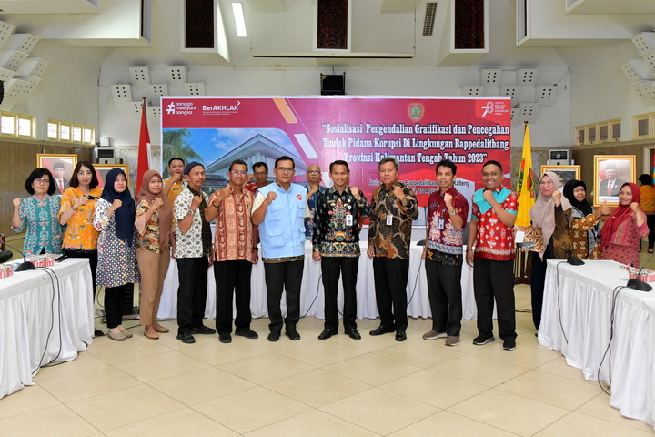 Sosialisasi Gratifikasi dan Pencegahan Tindak Pidana Korupsi di Lingkungan Bappedalitbang Provinsi Kalimantan Tengah