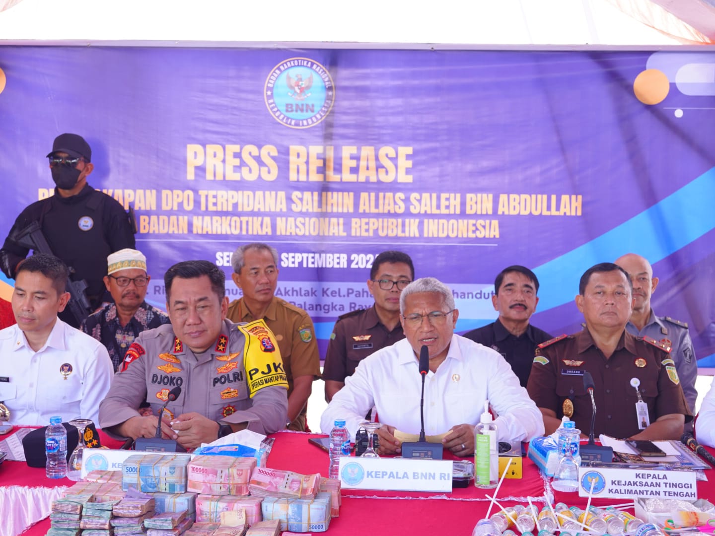 Kaban Kesbangpol Katma F. Dirun Hadiri Press Release Penangkapan DPO Terpidana