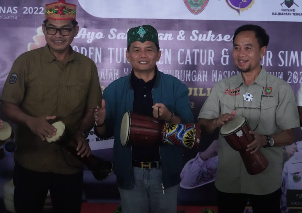 Meriahkan Harhubnas, Turnamen Catur Resmi Dimulai Dengan Penabuhan Katambung