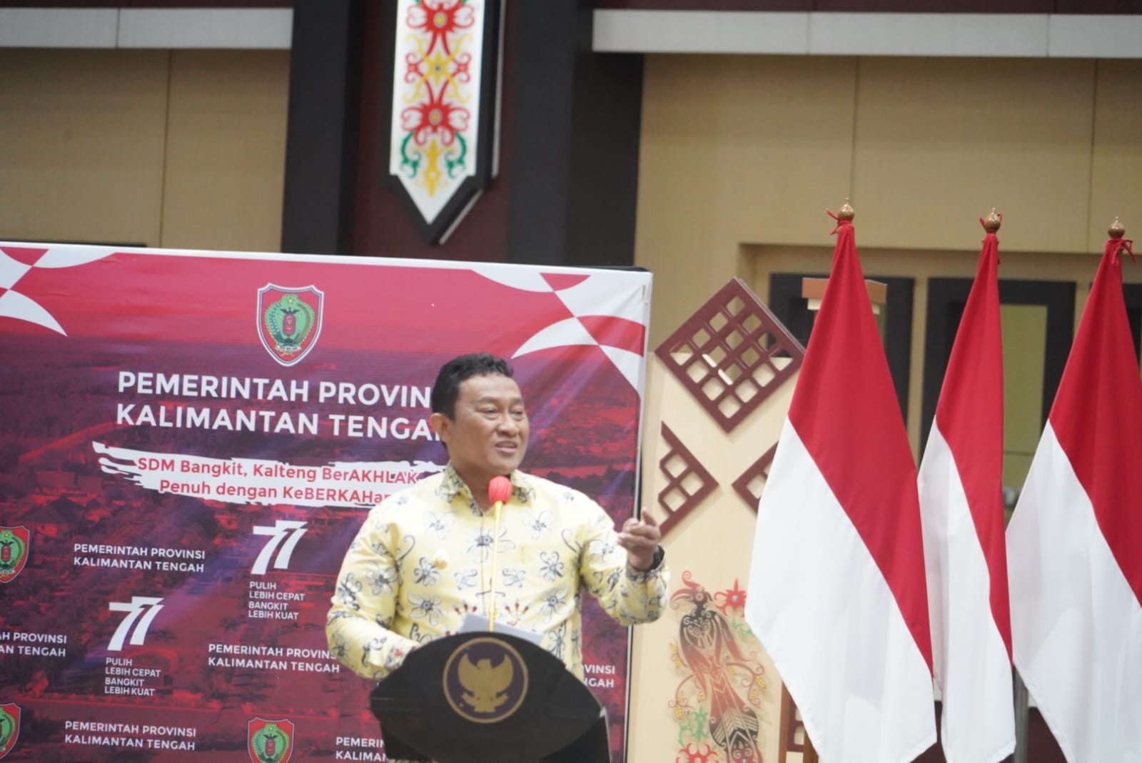 Wagub Kalteng Hadiri Kick Off Penandatanganan Kontrak Pengadaan Barang dan Jasa di lingkup Pemprov. Kalteng Tahun 2023