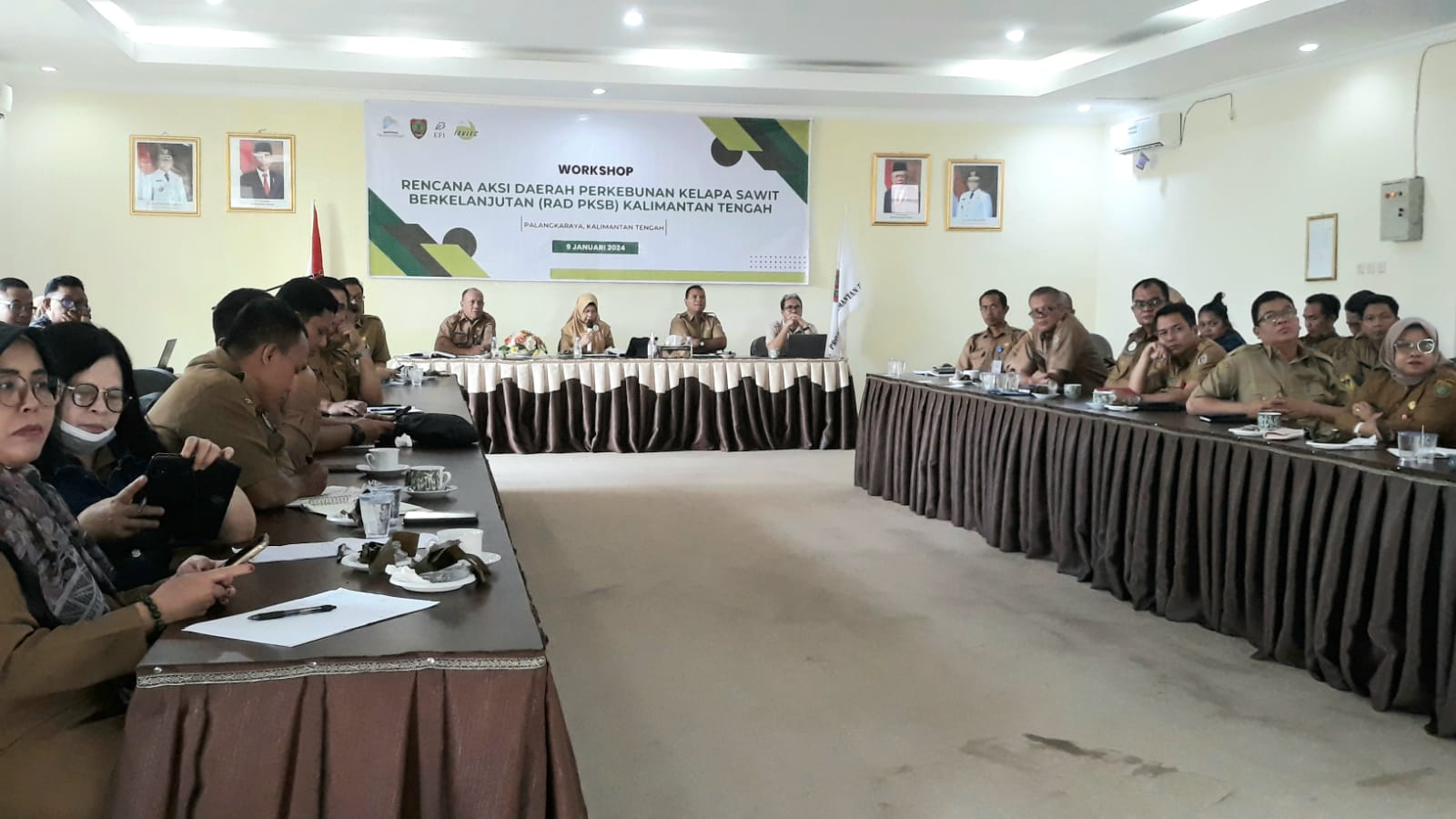 Disbun Prov. Kalteng Berkerja Sama Dengan EFI dan Yayasan Javlec Gelar Workshop RAD PKSB Prov. Kalteng