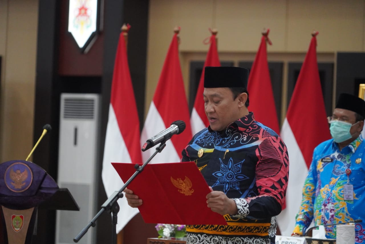 Pelantikan Pejabat Administrator Dan Pejabat Pengawas Di Lingkungan Pemprov. Kalteng