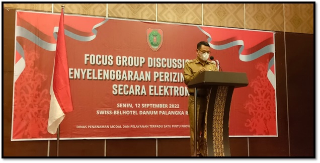 DPMPTSP Prov. Kalteng Gelar Kegiatan FGD PTSP se-Kalteng