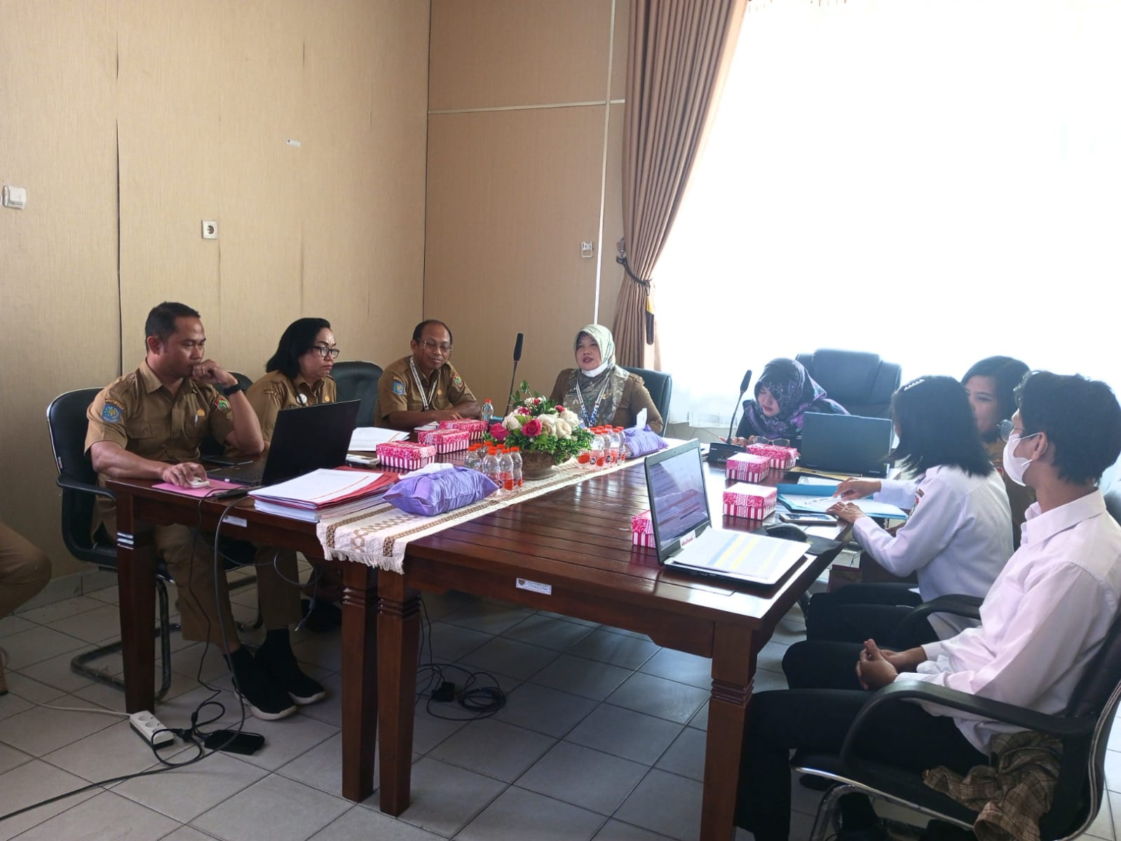 Badan Kesbangpol Prov. Kalteng Terima Visitasi Monev Keterbukaan Informasi Badan Publik dari KI Kalteng