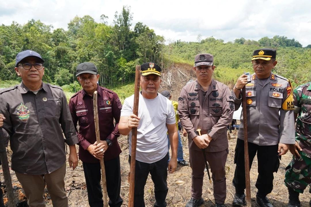 Gubernur Kalteng Sugianto Sabran Lakukan Penanaman Perdana Padi Gogo