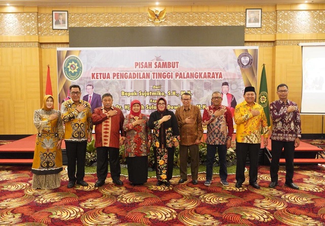 Plt. Sekda Prov. Kalteng M. Katma F. Dirun Hadiri Pisah Sambut Ketua Pengadilan Tinggi Palangka Raya