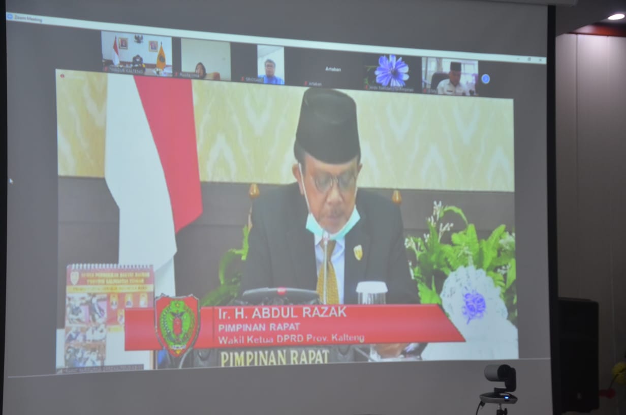 Tanggapan Gubernur Kalteng atas Pemandangan Umum Fraksi Pendukung DPRD Terhadap Nota Keuangan dan Raperda APBD TA 2022