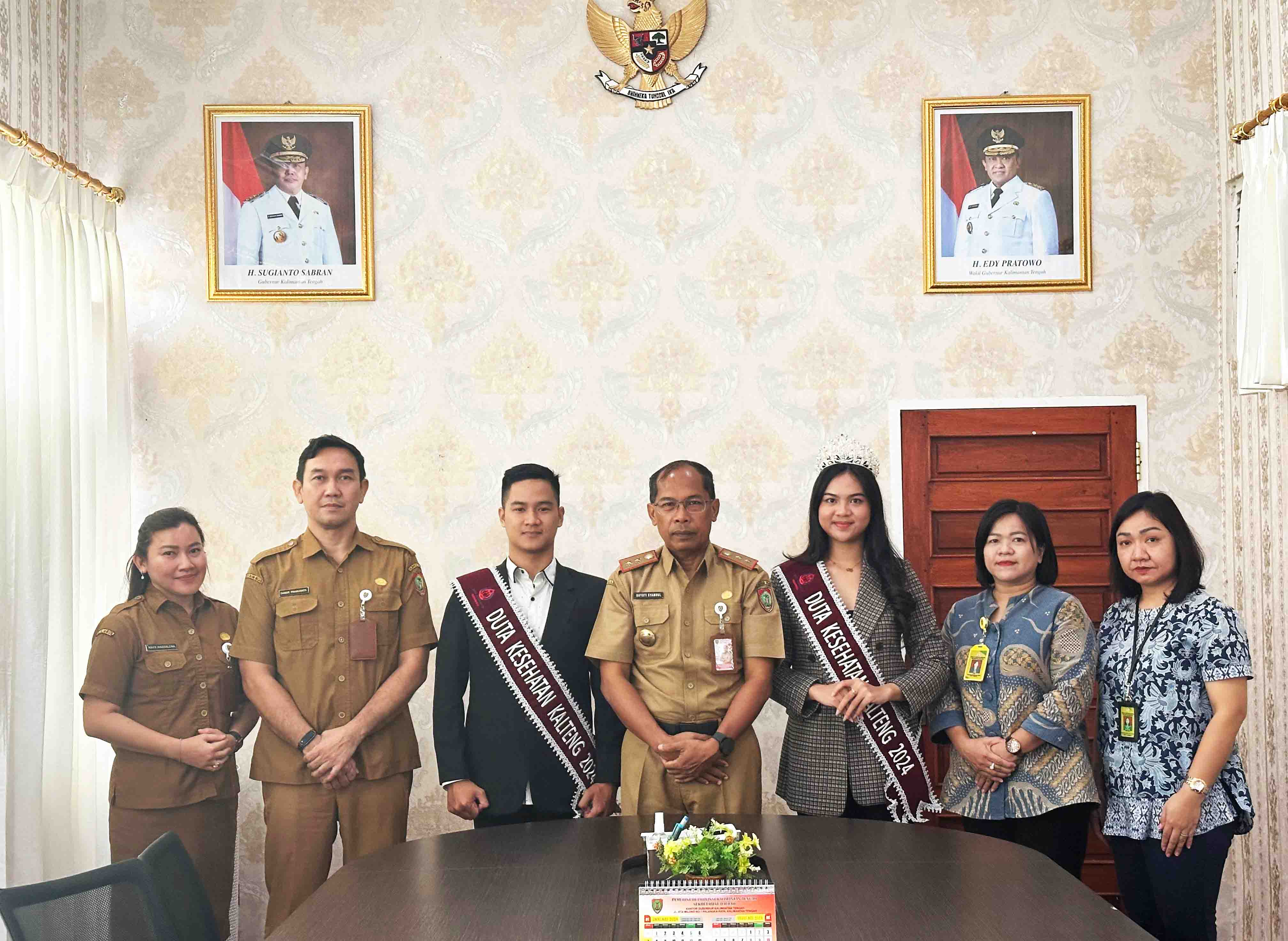 Dinkes Prov. Kalteng Terima Kunjungan Audiensi Bersama Finalis Duta Kesehatan Prov. Kalteng