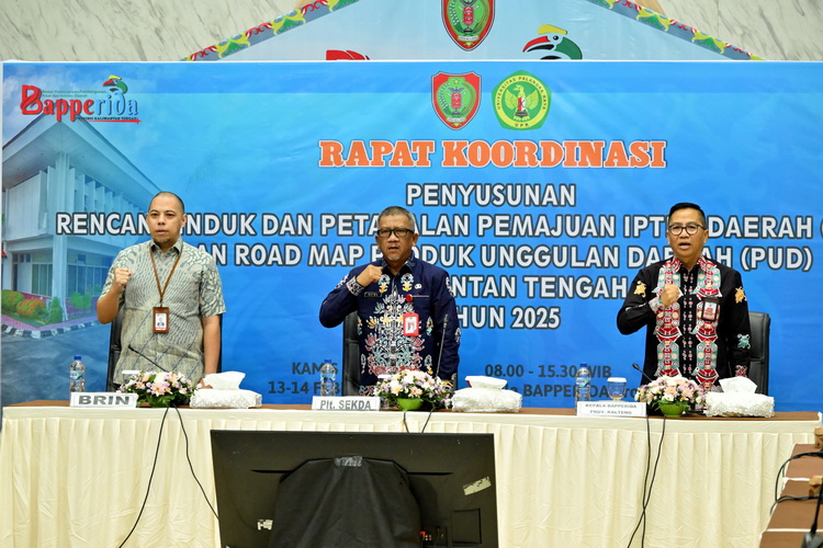 BAPPERIDA Prov. Kalteng Gelar Rakor RIPJPID dan Road Map PUD Prov. Kalteng