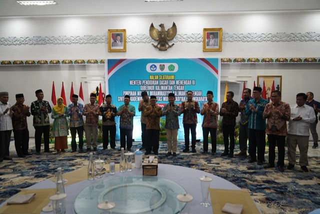 Gubernur Kalteng Agustiar Sabran Gelar Ramah Tamah Bersama Menteri Dikdasmen RI Abdul Muti
