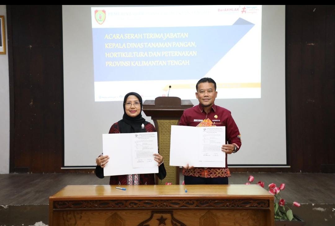 Dinas TPHP Prov. Kalteng Laksanakan Serah Terima Jabatan Kepala Dinas