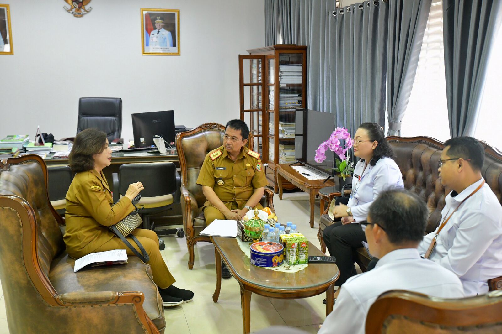 Dalam Audiensi, Kepala Bappedalitbang Menyatakan Koordinasi ini Dalam Rangka Memantapkan Rencana Aksi yang Berkenaan Dengan Percepatan Penurunan Stunting di Kalteng