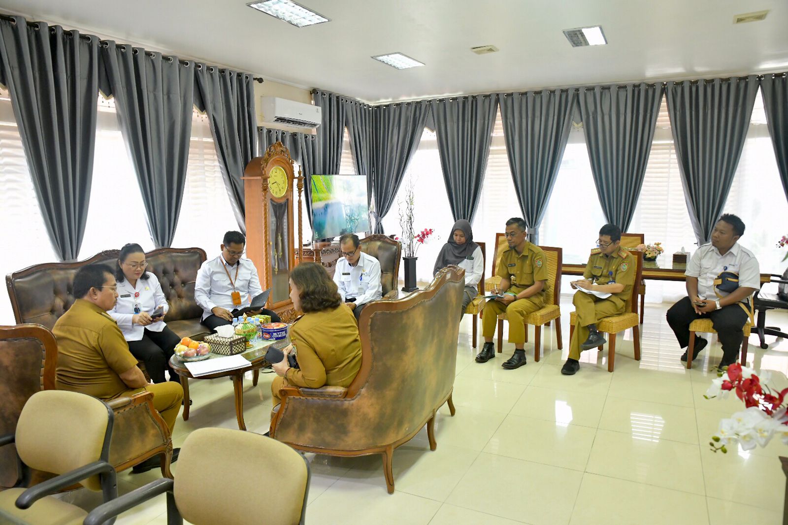 Dalam Audiensi, Kepala Bappedalitbang Menyatakan Koordinasi ini Dalam Rangka Memantapkan Rencana Aksi yang Berkenaan Dengan Percepatan Penurunan Stunting di Kalteng