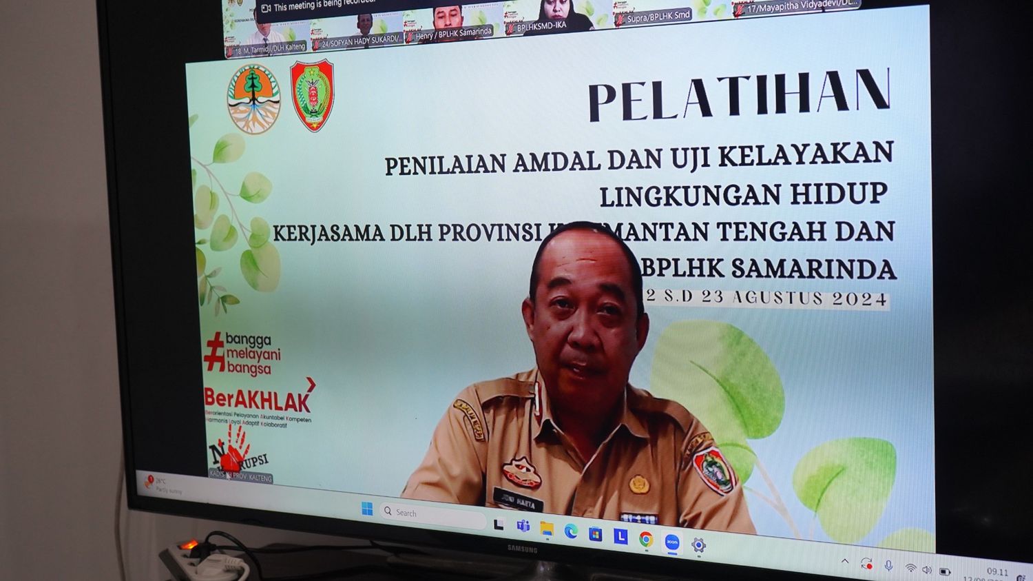 Pelatihan Penyusunan AMDAL A dan AMDAL C Lingkup Provinsi Kalteng