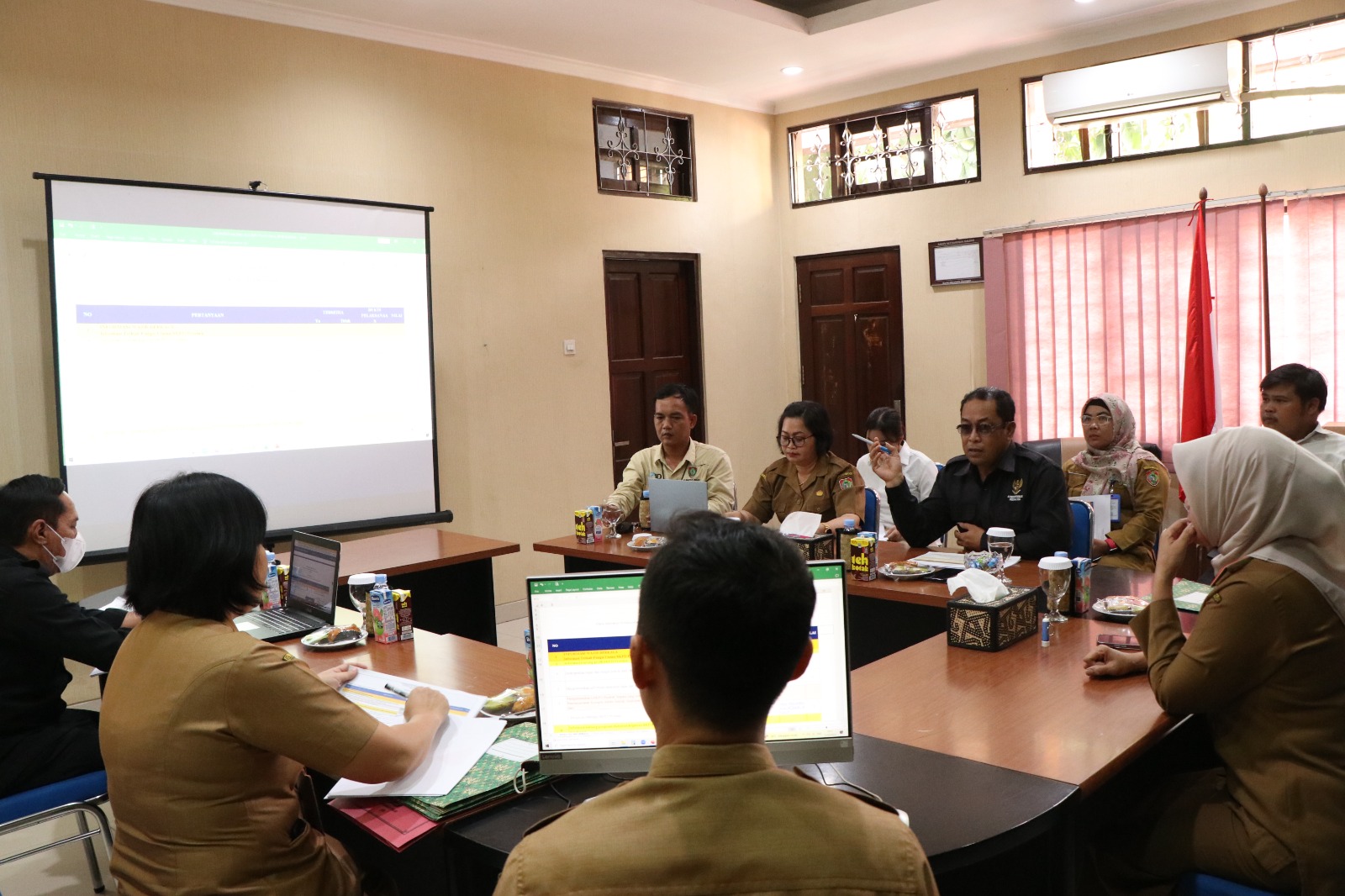 BKD Prov. Kalteng Terima Visitasi Monev Keterbukaan Informasi Publik Tahun 2023