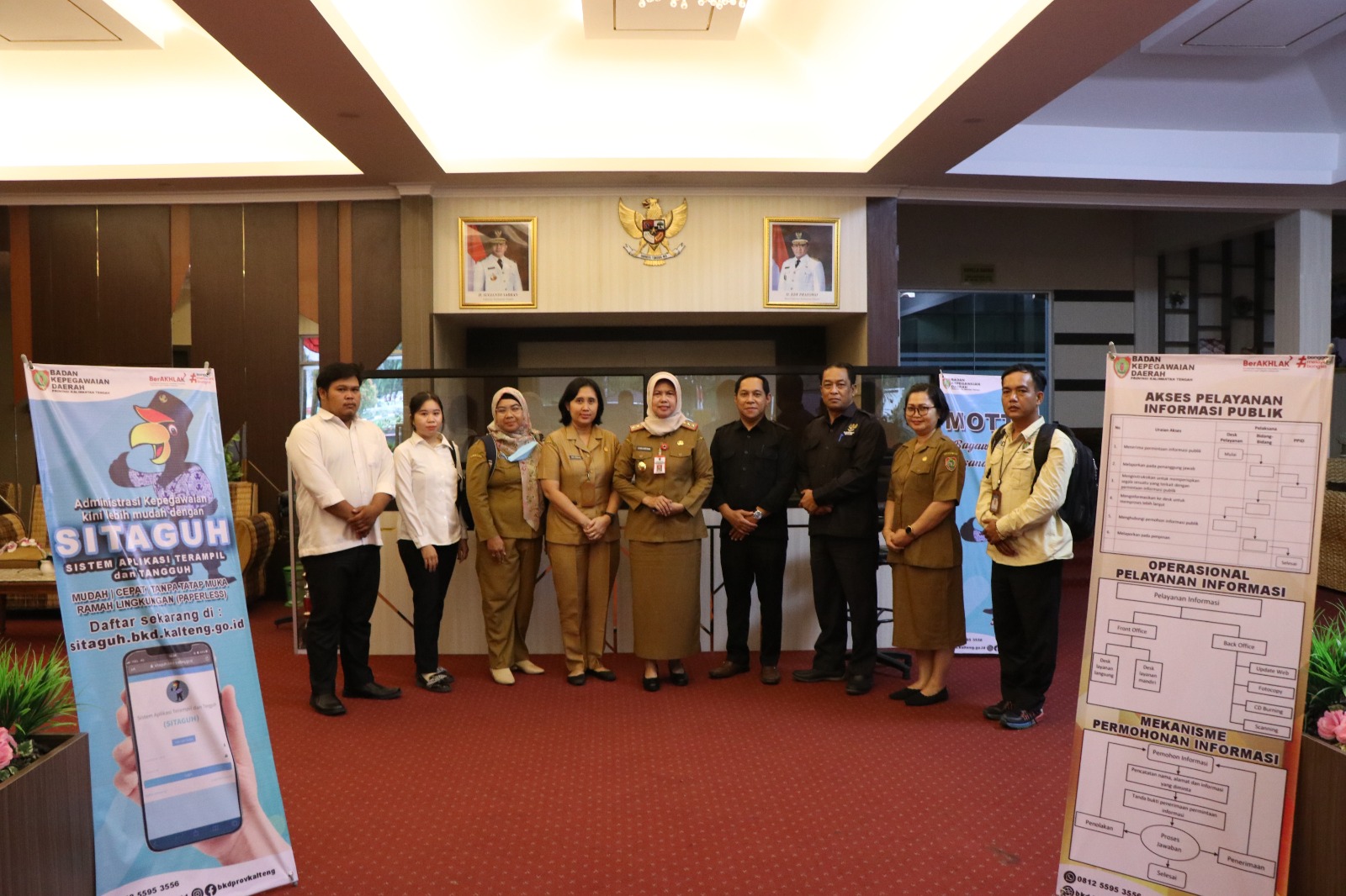 BKD Prov. Kalteng Terima Visitasi Monev Keterbukaan Informasi Publik Tahun 2023