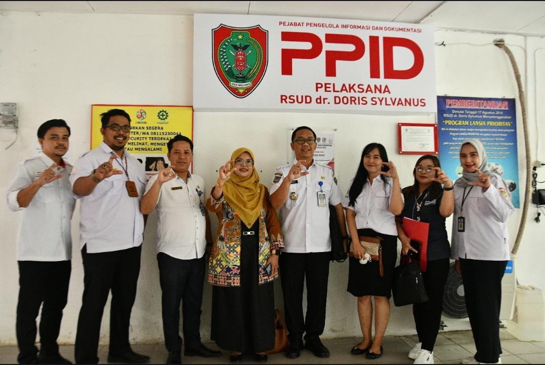 RSUD dr. Doris Sylvanus Palangka Raya Terima Kunjungan Tim Penilai dari Komisi Informasi Provinsi Kalteng